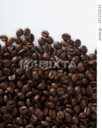 Coffee beans on white background 141252231