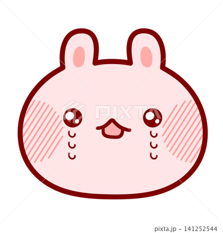 泣いているうさぎのかわいいイラスト(カラー版) 泣いているうさぎのかわいいイラスト(カラー版) 141252544