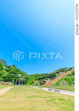 初夏の北沢浮遊選鉱場跡 佐渡島 新潟県佐渡市 初夏の北沢浮遊選鉱場跡 佐渡島 新潟県佐渡市 141252759