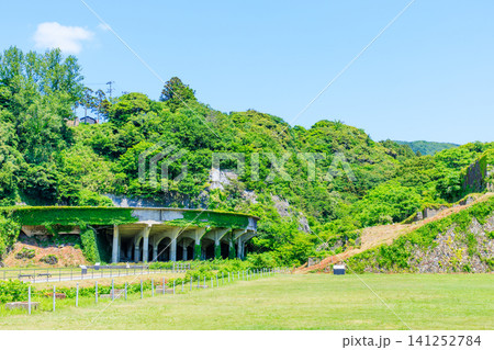 初夏の北沢浮遊選鉱場跡 50メートルシックナー 佐渡島 新潟県佐渡市 初夏の北沢浮遊選鉱場跡 50メートルシックナー 佐渡島 新潟県佐渡市 141252784