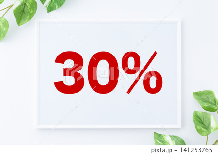 30%のメッセージボード 30%のメッセージボード 141253765