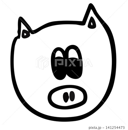 Hand drawn pig outline for kid colouring book, art, painting animal, farm, zoo, cartoon character, comic, mascot, pet, vet, cute patches, shirt print, countryside, rural area, standee, sticker Hand drawn pig outline for kid colouring book, art, painting animal, farm, zoo, cartoon character, comic, mascot, pet, vet, cute patches, shirt print, countryside, rural area, standee, sticker 141254473