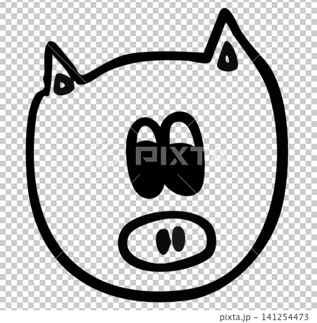 Hand drawn pig outline for kid colouring book, art, painting animal, farm, zoo, cartoon character, comic, mascot, pet, vet, cute patches, shirt print, countryside, rural area, standee, sticker Hand drawn pig outline for kid colouring book, art, painting animal, farm, zoo, cartoon character, comic, mascot, pet, vet, cute patches, shirt print, countryside, rural area, standee, sticker 141254473