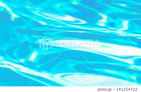 カラフルな水面 夏色のイメージ素材 カラフルな水面 夏色のイメージ素材 141254722