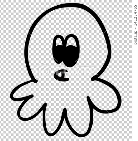 Hand drawn octopus outline for kid colouring book, art, painting, sea lives, animals, aquarium, souvenir shop, cartoon character, comic, mascot, shirt print, plush toy, kid doll, brooch, under the sea Hand drawn octopus outline for kid colouring book, art, painting, sea lives, animals, aquarium, souvenir shop, cartoon character, comic, mascot, shirt print, plush toy, kid doll, brooch, under the sea 141254765