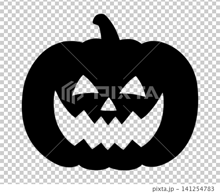 Halloween pumpkin silhouette_vector illustration Halloween pumpkin silhouette_vector illustration 141254783