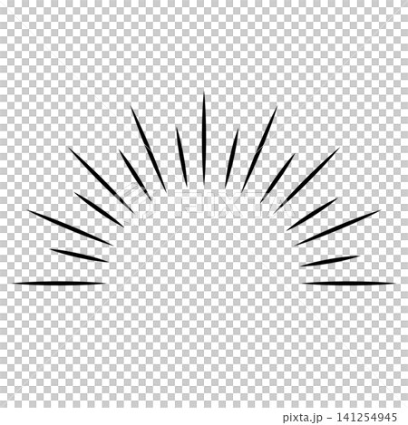 Elegant, manga-style sunburst with focus lines Elegant, manga-style sunburst with focus lines 141254945