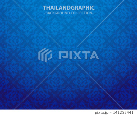vector thai ethnic decorative elements vector background illustration 141255441
