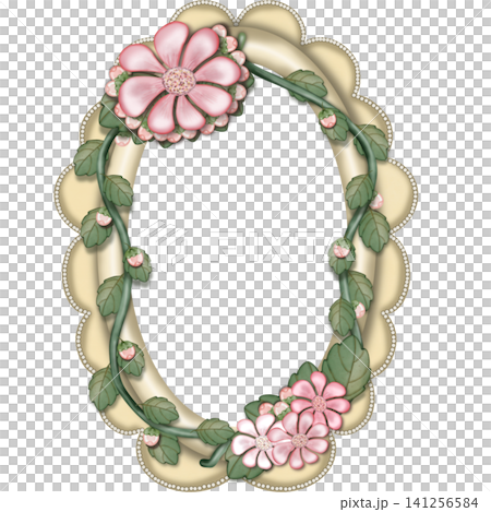 Border oval hand drawn flower Color pastel frames,for frames decorative card,posters, labels and text highlight. Border oval hand drawn flower Color pastel frames,for frames decorative card,posters, labels and text highlight. 141256584