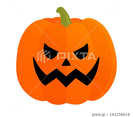 ハロウィンカボチャのベクターイラスト ハロウィンカボチャのベクターイラスト 141256618