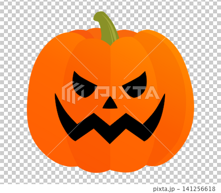 ハロウィンカボチャのベクターイラスト ハロウィンカボチャのベクターイラスト 141256618