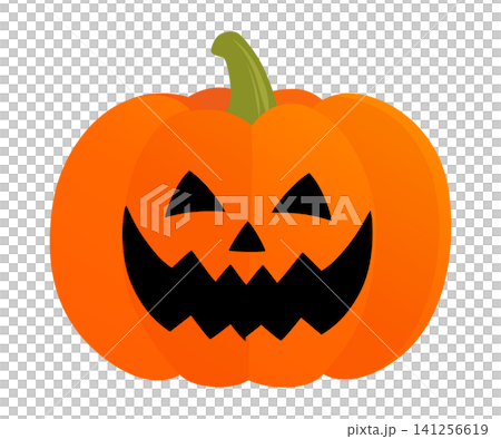 ハロウィンカボチャのベクターイラスト 141256619