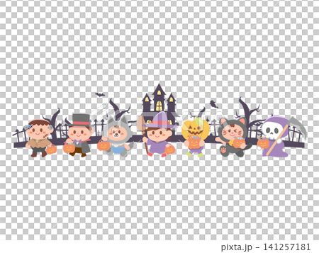 Halloween costume line 141257181