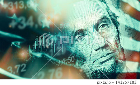 Chart showing trends in money with focus on coin and recession data Chart showing trends in money with focus on coin and recession data 141257183