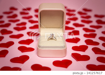 Diamond ring and heart for confession Diamond ring and heart for confession 141257617