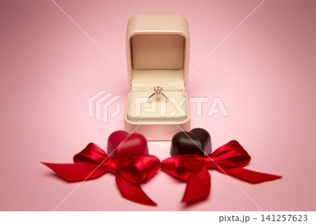 Valentine's Day chocolates and rings Valentine's Day chocolates and rings 141257623