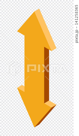 Isometric arrow. Pointer for infographics and design. Direction concept. 3D arrow icon. Computer mouse cursor. Flat icon style. Vector illustration Isometric arrow. Pointer for infographics and design. Direction concept. 3D arrow icon. Computer mouse cursor. Flat icon style. Vector illustration 141258365