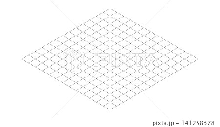 Isometric grid dot line background. Isometric grid line guide. Isometric grid template. 3D perspective paper background. Vector illustration Isometric grid dot line background. Isometric grid line guide. Isometric grid template. 3D perspective paper background. Vector illustration 141258378