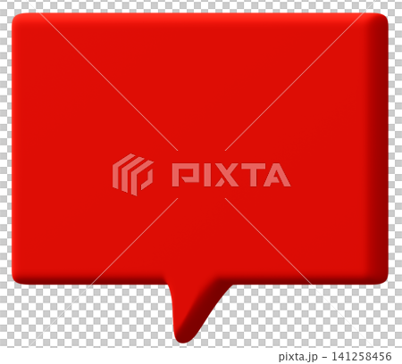 3D材質_紅色對話框 141258456