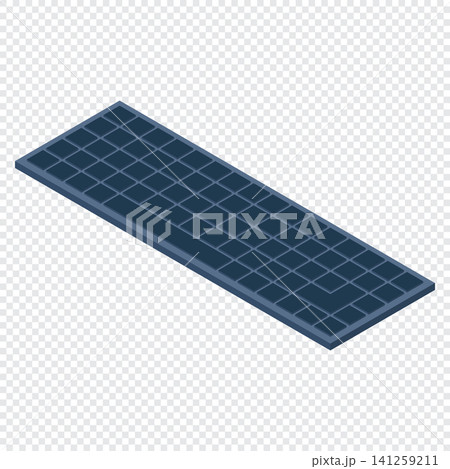 Isometric computer keyboard. Modern computer keyboard. Computer hardware components. Isometric technology. Vector illustration Isometric computer keyboard. Modern computer keyboard. Computer hardware components. Isometric technology. Vector illustration 141259211