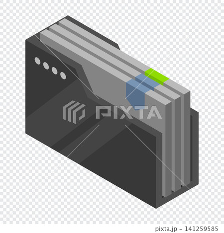 Isometric folder with documents. Document folder isometric. Archive containing documents. Isometric technology Isometric folder with documents. Document folder isometric. Archive containing documents. Isometric technology 141259585