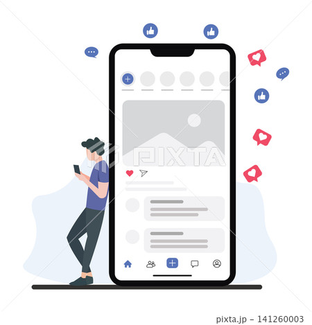 Social media engagement and mobile communication in digital lifestyle 141260003