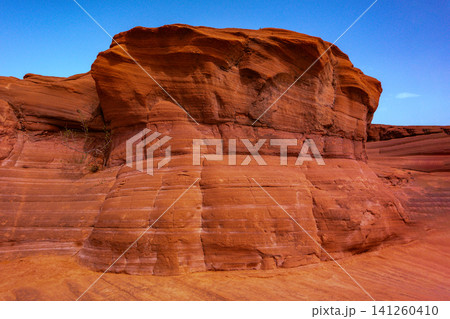 Wave Valley Danxia Landform in Jingbian, Yulin, Shaanxi, China 141260410