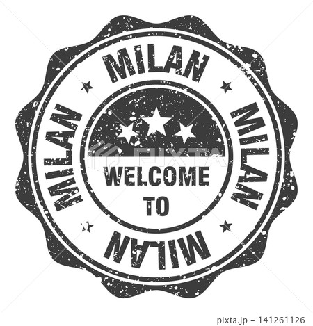 Welcome to Milan black grunge round stamp. Welcome to Milan stamp Welcome to Milan black grunge round stamp. Welcome to Milan stamp 141261126