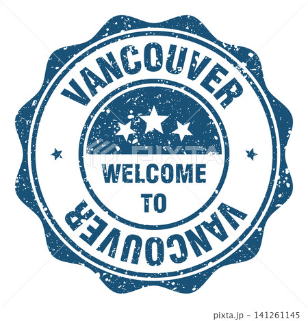 Welcome to Vancouver red grunge round stamp. Welcome to Vancouver stamp Welcome to Vancouver red grunge round stamp. Welcome to Vancouver stamp 141261145