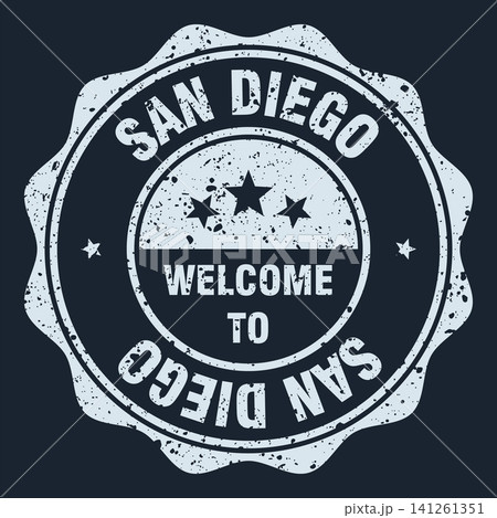 Welcome to San Diego white grunge round stamp. Welcome to San Diego stamp Welcome to San Diego white grunge round stamp. Welcome to San Diego stamp 141261351