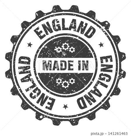 Made in England black grunge round stamp. Made in England stamp Made in England black grunge round stamp. Made in England stamp 141261463