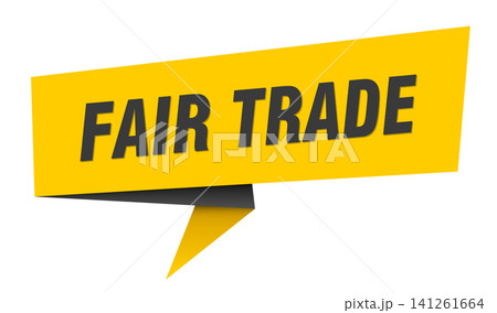 fair trade banner. fair trade speech bubble, label, sticker, sign template fair trade banner. fair trade speech bubble, label, sticker, sign template 141261664