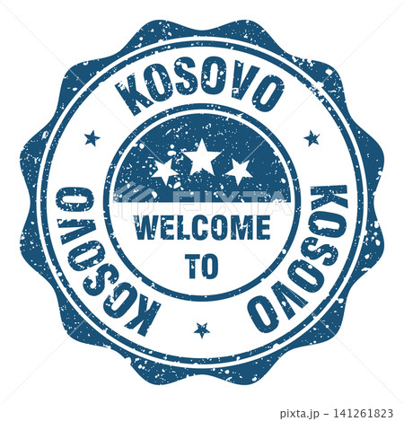Welcome to Kosovo red grunge round stamp. Welcome to Kosovo stamp Welcome to Kosovo red grunge round stamp. Welcome to Kosovo stamp 141261823