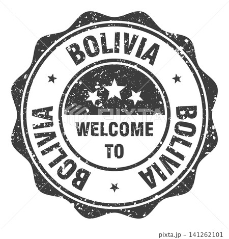 Welcome to Bolivia black grunge round stamp. Welcome to Bolivia stamp Welcome to Bolivia black grunge round stamp. Welcome to Bolivia stamp 141262101