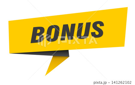 bonus banner. bonus speech bubble, label, sticker, sign template bonus banner. bonus speech bubble, label, sticker, sign template 141262102