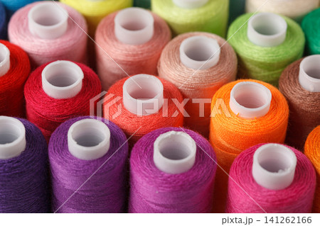 Set of colorful spools of thread Set of colorful spools of thread 141262166