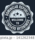 Welcome to Dominican Republic white grunge round stamp. Welcome to Dominican Republic stamp 141262348