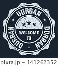 Welcome to Durban white grunge round stamp. Welcome to Durban stamp 141262352