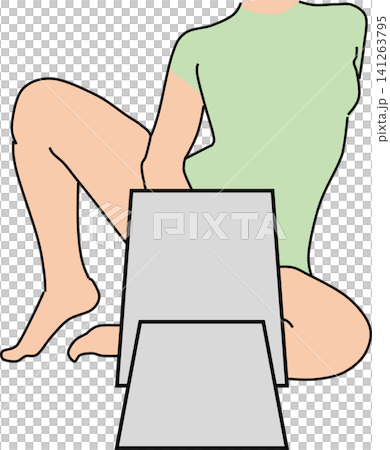 脱毛のイラスト 脱毛のイラスト 141263795