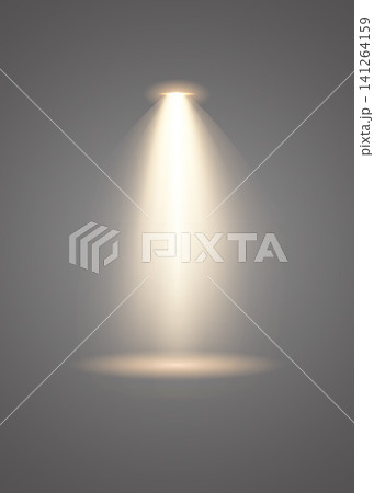 Scene illumination, transparent effect. Bright lighting with spotlights Scene illumination, transparent effect. Bright lighting with spotlights 141264159