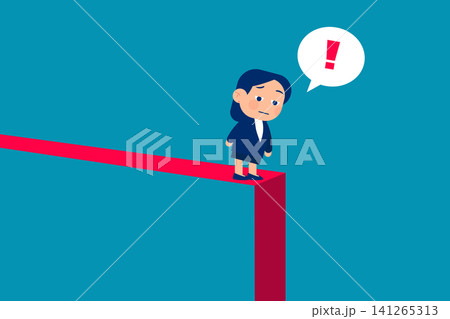 Businessman looking at a downward falling red neon arrow line graph on a dark wall, concept of stock market crash, economic recession and financial failure Businessman looking at a downward falling red neon arrow line graph on a dark wall, concept of stock market crash, economic recession and financial failure 141265313