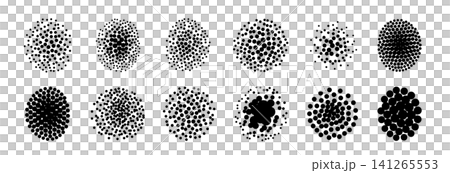 点描のパターンイラストコレクション ランダムで粗いグランジハーフトーンの様な点の集合体 粒子のノイズ 点描のパターンイラストコレクション ランダムで粗いグランジハーフトーンの様な点の集合体 粒子のノイズ 141265553