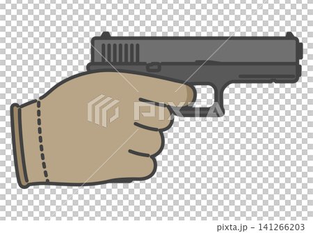 How to hold a pistol with your finger on the trigger 141266203