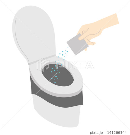 非常用トイレのシンプルイラスト 非常用トイレのシンプルイラスト 141266544
