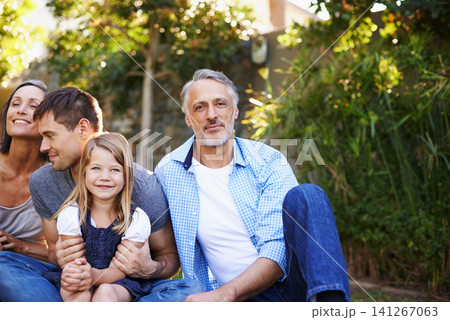 Big family, portrait and together in backyard for love or bonding, care and memories with happiness. Grandpa, legacy and proud of generations, relax and garden for relationship growth or connection Big family, portrait and together in backyard for love or bonding, care and memories with happiness. Grandpa, legacy and proud of generations, relax and garden for relationship growth or connection 141267063