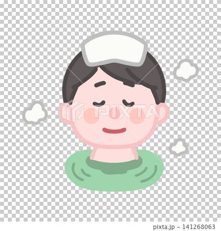 一個人進入溫泉 141268063
