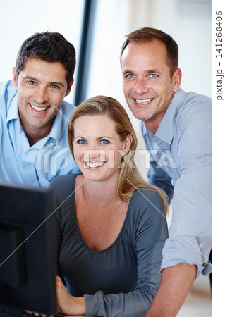 Corporate, team and portrait of business people in administration with teamwork, smile and pride. Employees, happy and digital technology in office for policy review, research and compliance planning Corporate, team and portrait of business people in administration with teamwork, smile and pride. Employees, happy and digital technology in office for policy review, research and compliance planning 141268406