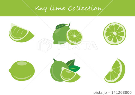 key lime collection. key lime in different poses key lime collection. key lime in different poses 141268800