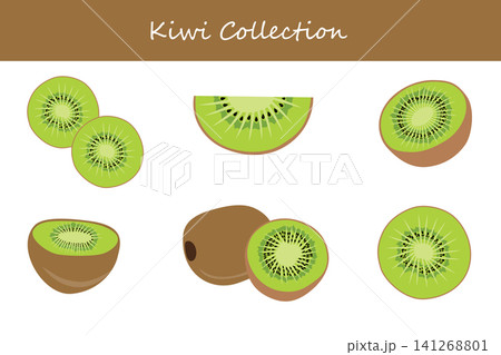 kiwi collection. kiwi in different poses kiwi collection. kiwi in different poses 141268801