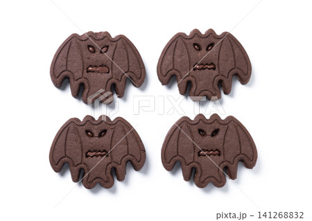 Chocolate bat Halloween cookies Chocolate bat Halloween cookies 141268832